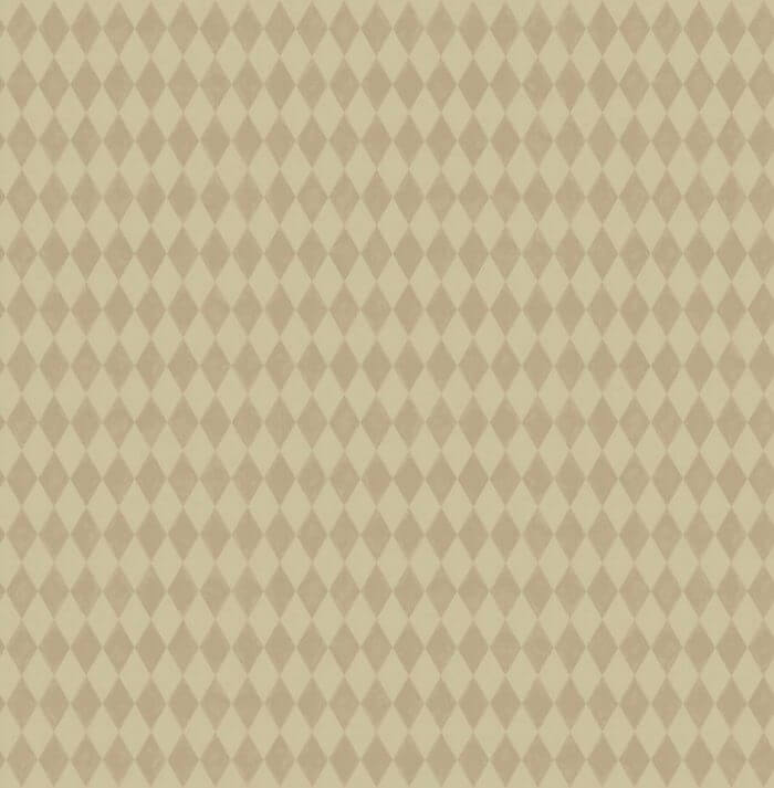Titania, Metallic Gilver on Oat - Cole & Son