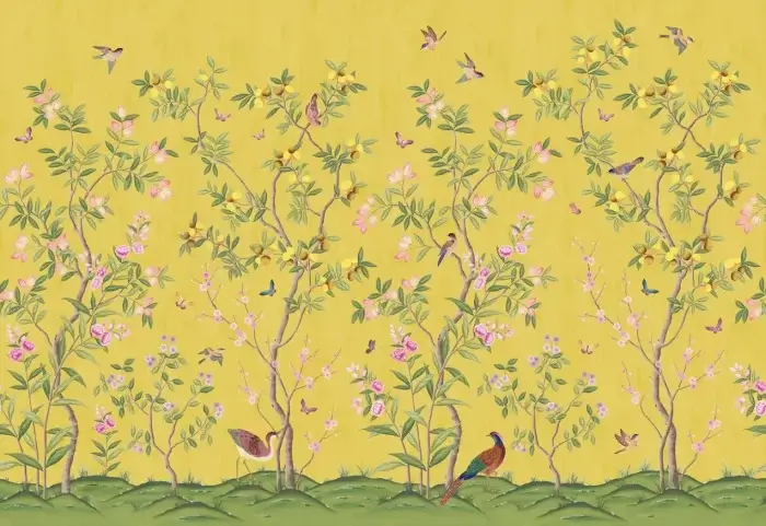 Chinoiserie Chic, Saffron - Rebel Walls