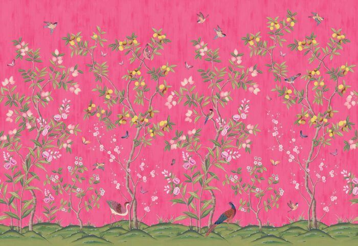 Chinoiserie Chic, Fuchsia - Rebel Walls