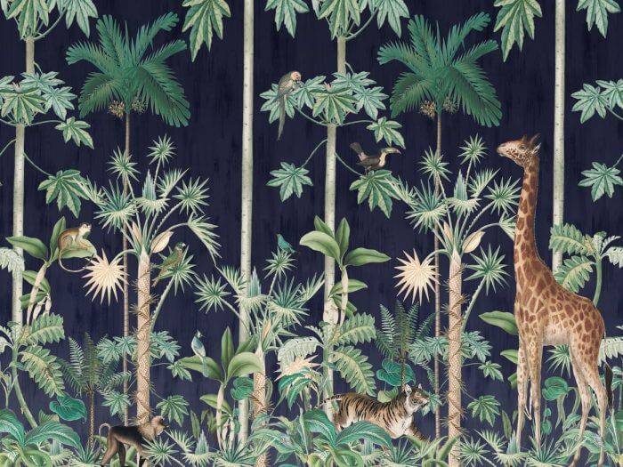 Giraffe's Stroll, Nightfall - Rebel Walls