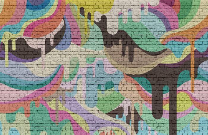 Dripping Rainbow - Rebel Walls