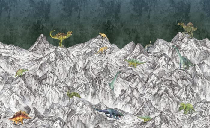 Dinosaur Mountain, Nightfall - Rebel Walls