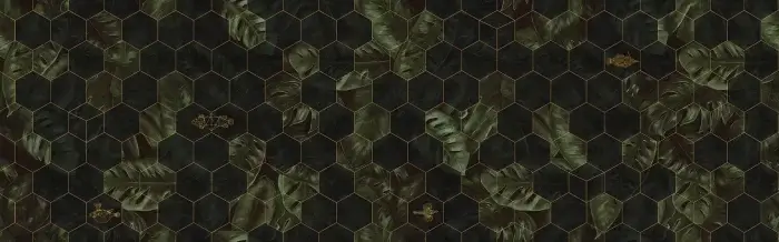 Hexagon Leaves - Rebel Walls