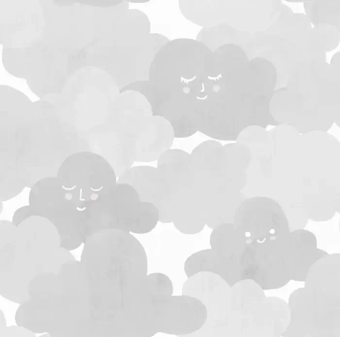 Happy Clouds, Graphite - Rebel Walls