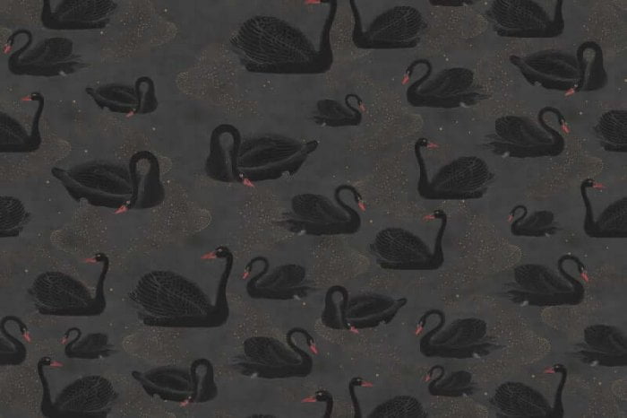 Cygne, Noir - Rebel Walls