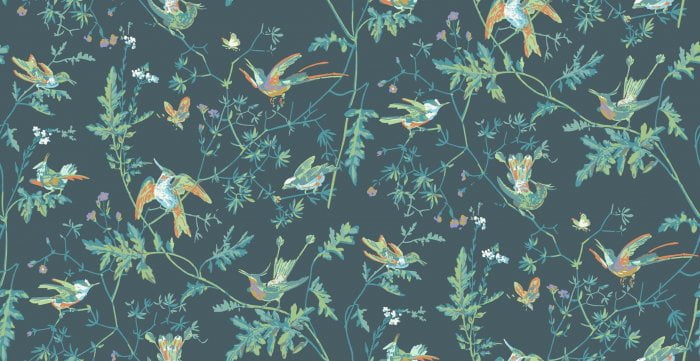 Hummingbirds, Viridian - Cole & Son