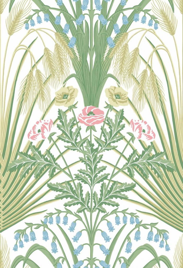 Bluebell, Leaf Green & Cerulean Sky on Chalk - Cole & Son