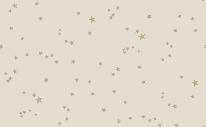 Stars, Metallic Gold on Linen - Cole & Son
