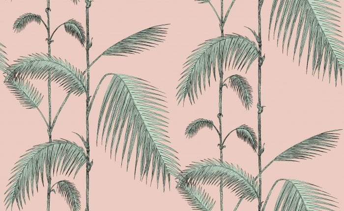 Palm Leaves, Alabaster Pink & Mint - Cole & Son
