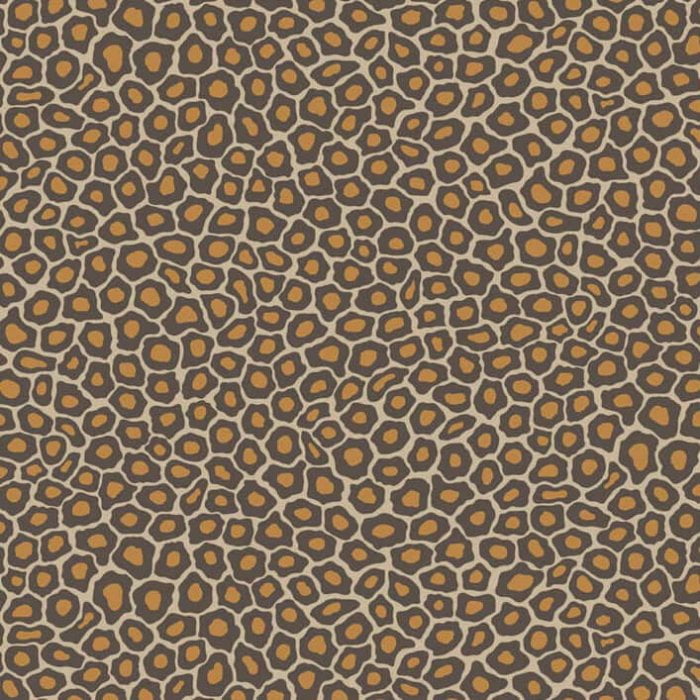 Senzo Spot, Soot & Metallic Gold on Cream - Cole & Son