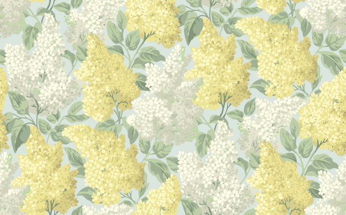 Lilac, Lemon & Soft Olive on Sea Foam - Cole & Son