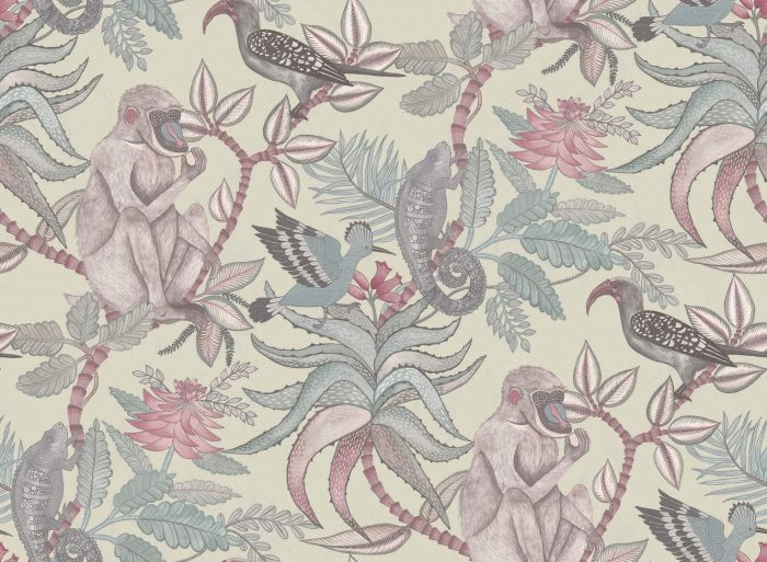 Savuti, Dove & Powder Blue on Safari - Cole & Son