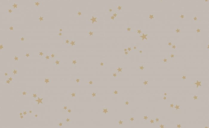 Stars, Metallic Gold on Taupe - Cole & Son