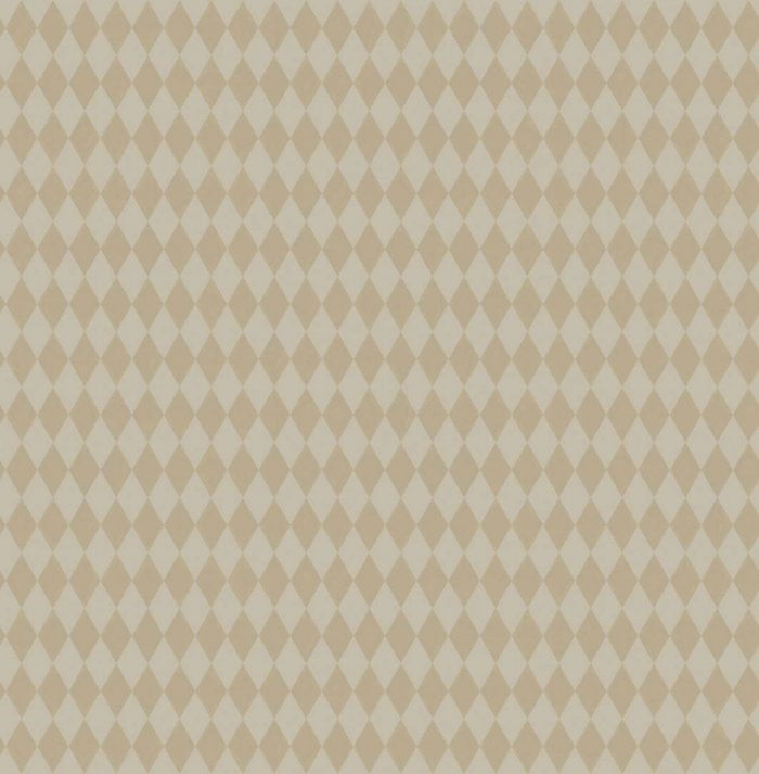 Titania, Metallic Gilver on Taupe - Cole & Son