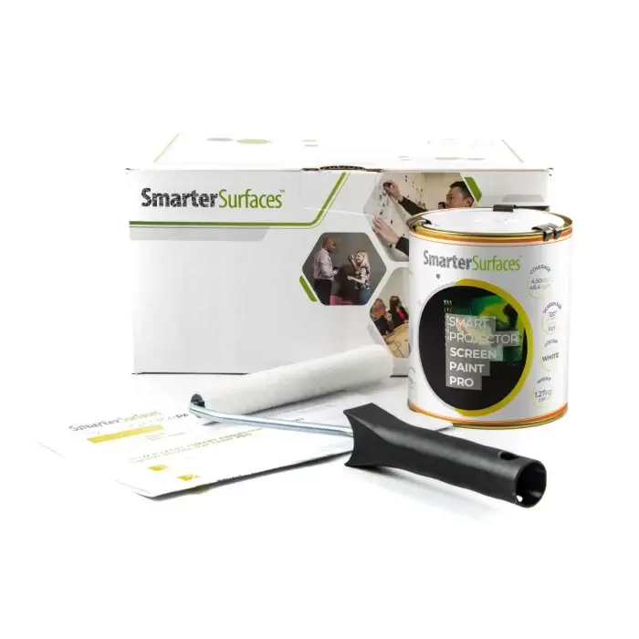Skjávarpamálning hvít fyrir ljós rými, háskerpa - Smarter Surfaces™