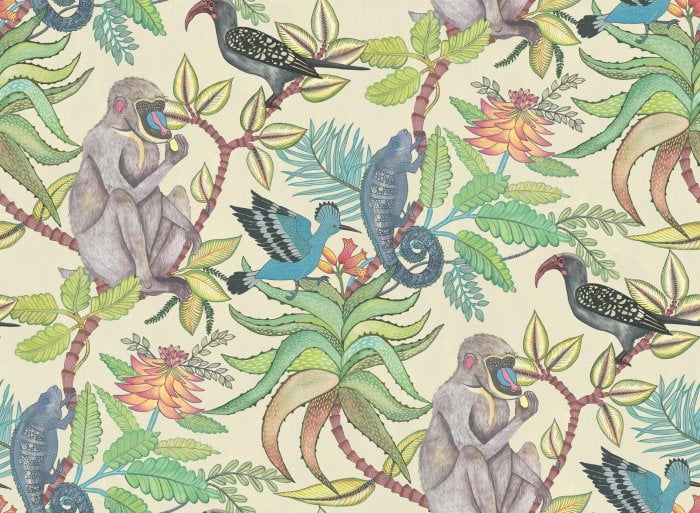 Savuti, Bright Multi on Cream - Cole & Son