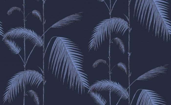 Palm Leaves, Ink & Violet - Cole & Son