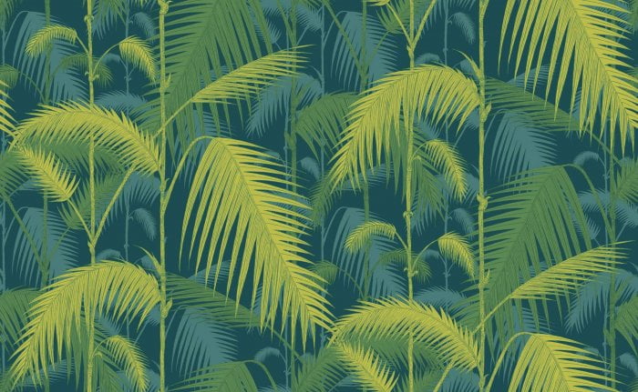 Palm Jungle, Petrol & Lime - Cole & Son
