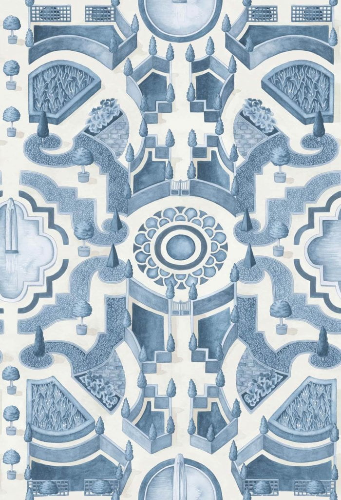 Topiary, China Blue - Cole & Son