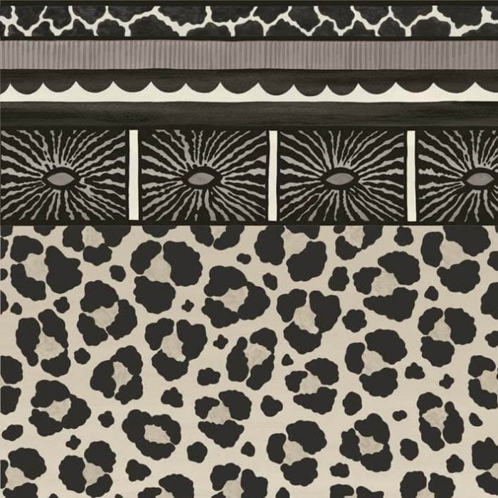Zulu Border, Linen & Black - Cole & Son