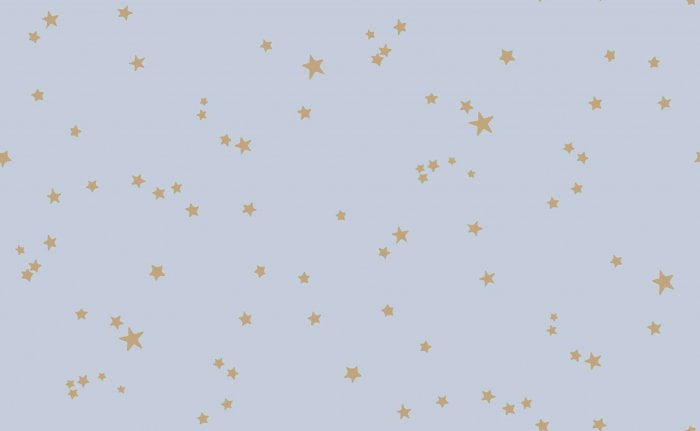 Stars, Metallic Gold on Ice Blue - Cole & Son