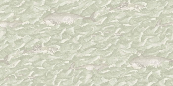 Melville, Stone & Soft Olive - Cole & Son