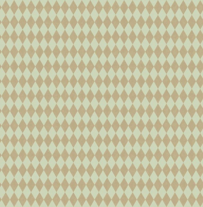 Titania, Metallic Gold on Duck Egg - Cole & Son