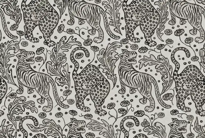 Year Of The Tiger Graphite - Rebel Walls