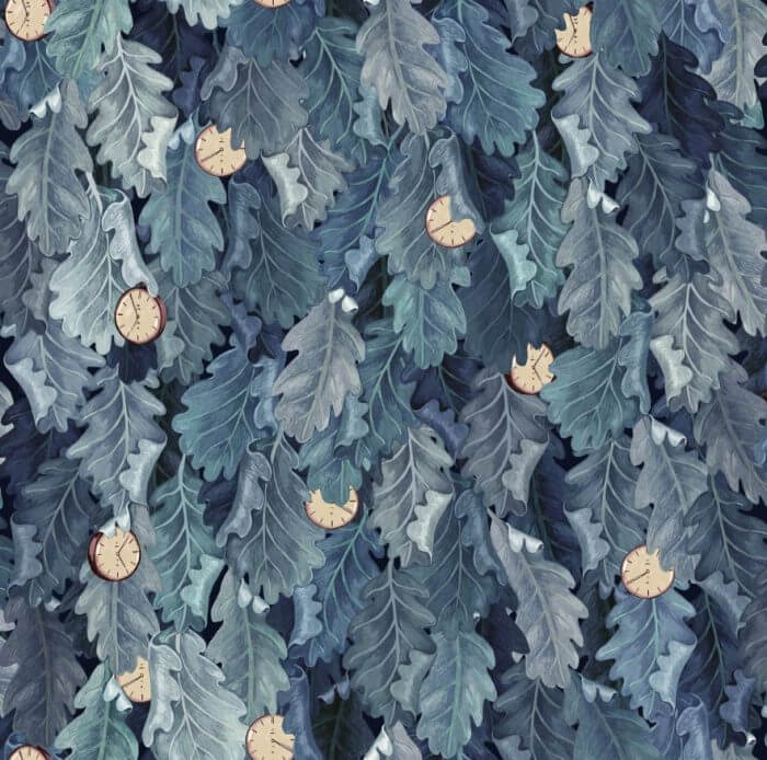 No Time to Waste Blue - Rebel Walls
