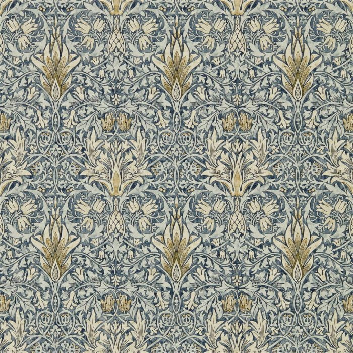 Snakeshead, Indigo/Cumin - Morris & Co