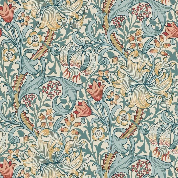 Golden Lily, Slate/Manilla - Morris & Co