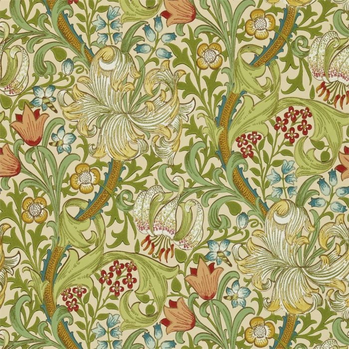 Golden Lily, Pale Biscuit - Morris & Co