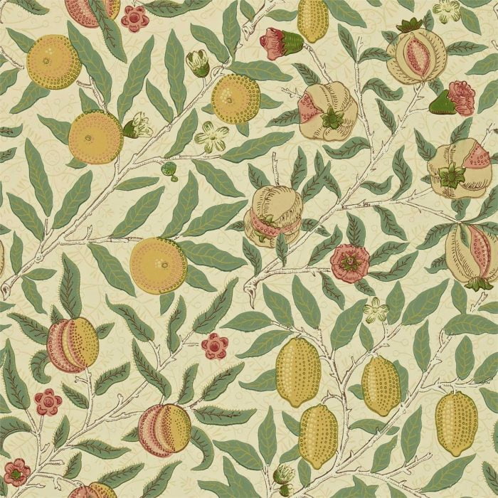Fruit, Beige/Gold/Coral - Morris & Co