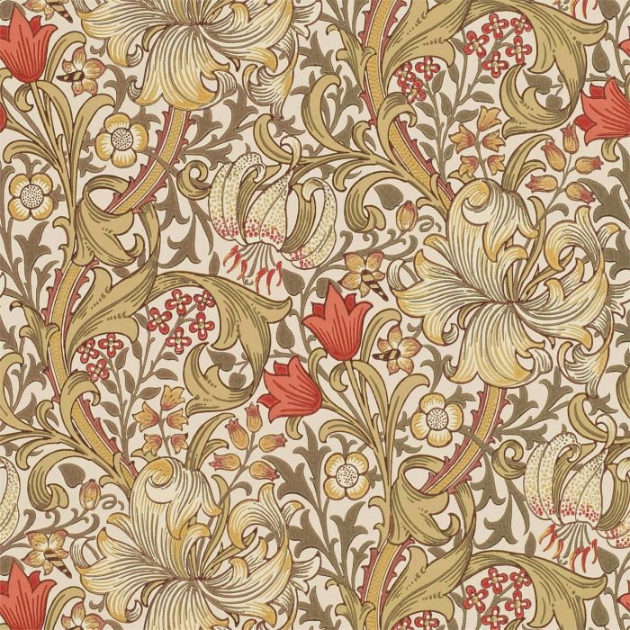 Golden Lily, Biscuit/Brick - Morris & Co