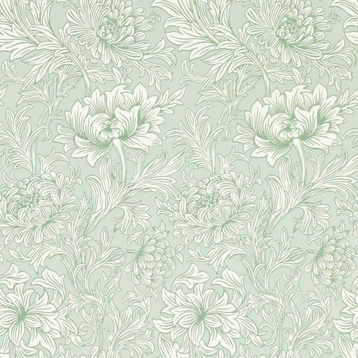 Chrysanthemum Toile Willow - Morris & Co