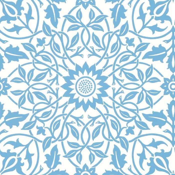 St James Ceiling China Blue - Morris & Co
