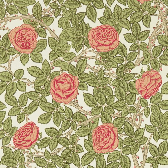 Rambling Rose Twining Vine - Morris & Co