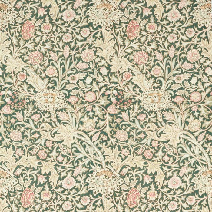 Trent Wallpaper Teal - Morris & Co
