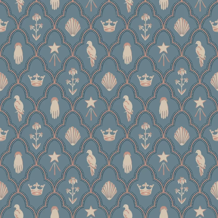 Turtledove Barn Indigo Blue - Sandberg