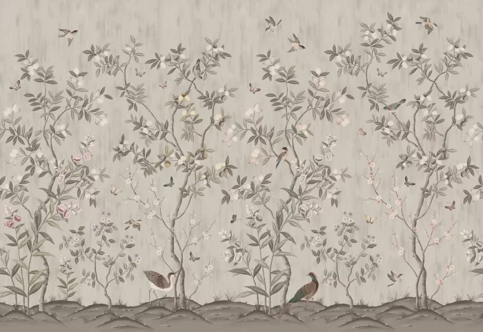Chinoiserie Chic, Powder Beige - Rebel Walls