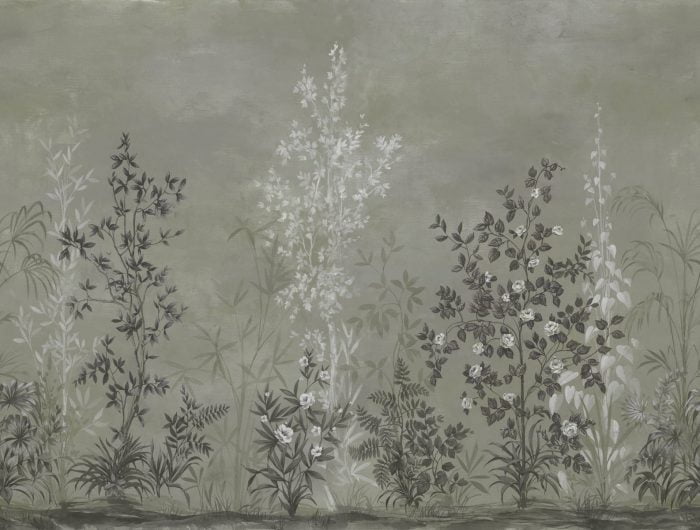 Chinoiserie Haze, Green - Rebel Walls