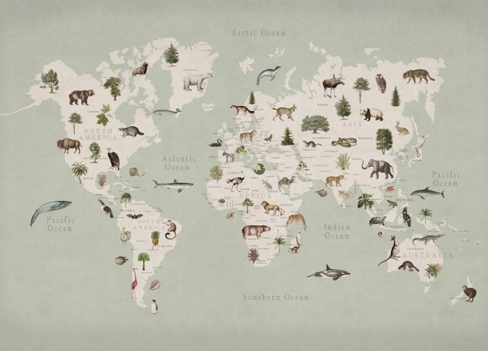 Animal World, Mint - Rebel Walls