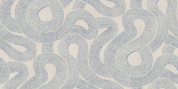Zen Mural, Indigo Blue - Sandberg