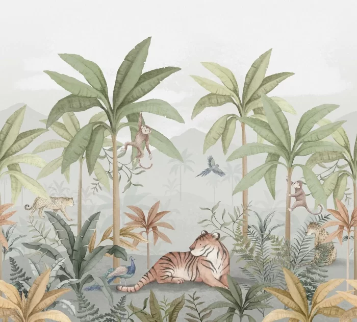 Wild Jungle Mural - Boråstapeter