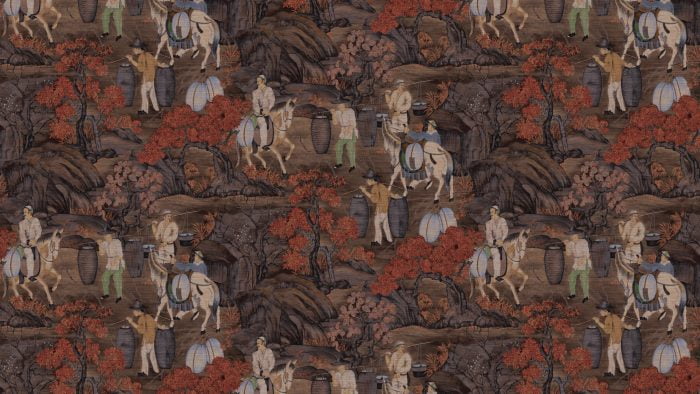 Toile de Tibet Rust - Arte