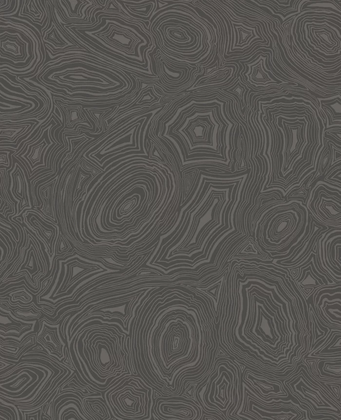 Malachite Charcoal & Metallic Silver - Cole & Son