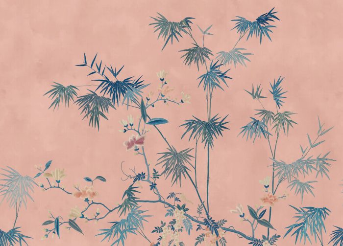 Bamboo Grove, Pink - Sandberg