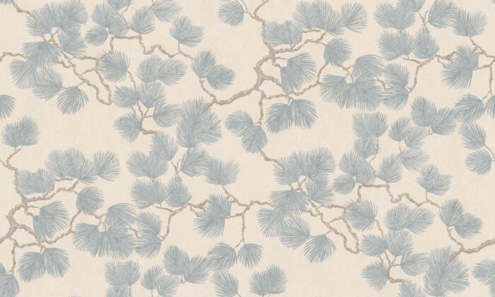 Pine Mural, Misty Blue - Sandberg