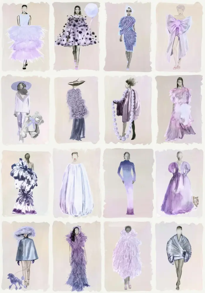 Couture Carousel, Lavender Pearl - Cole & Son
