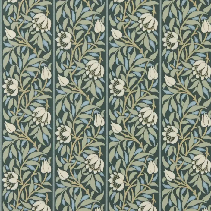Peony Trellis, Bayleaf/Slate - Morris & Co